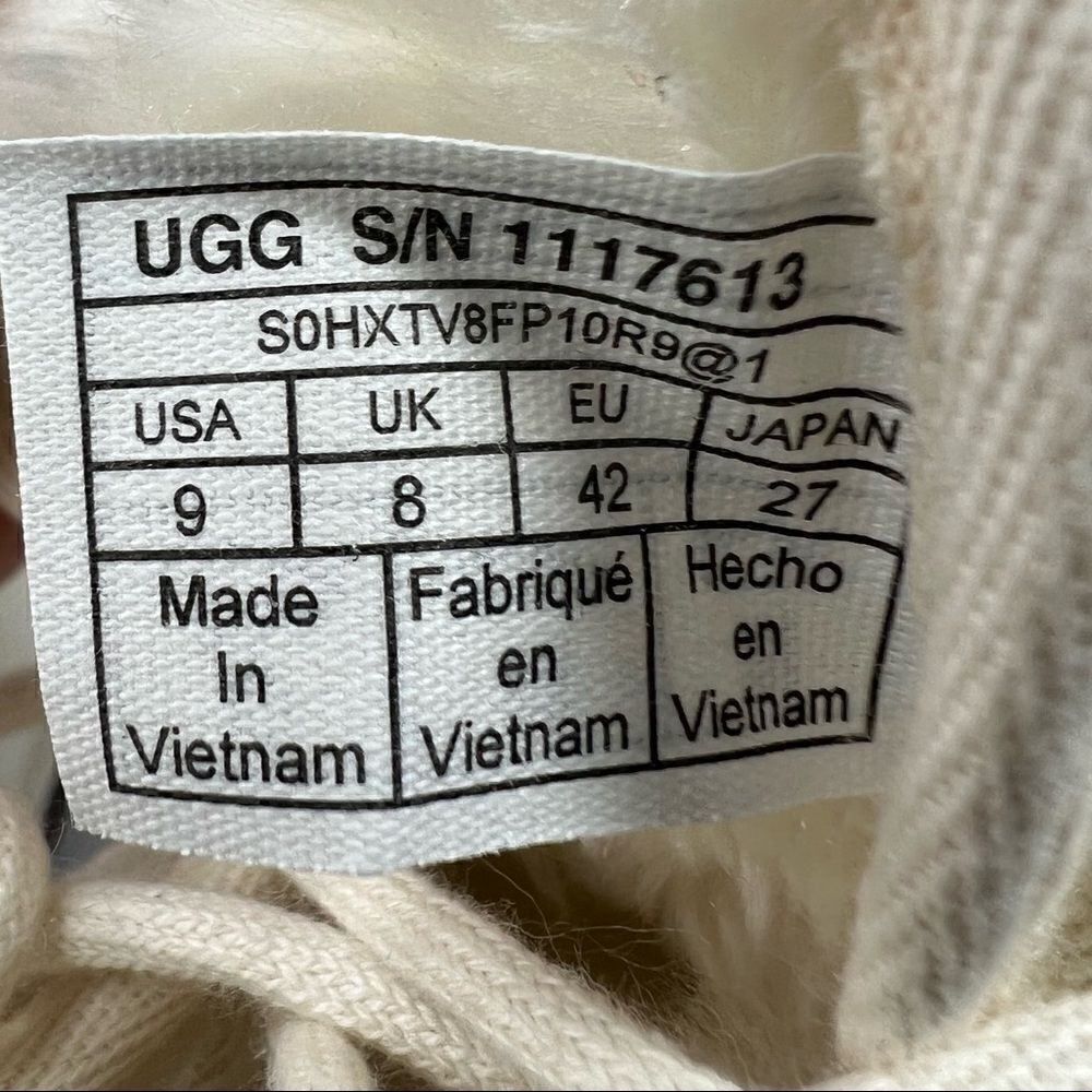 UGG Neumel Mens Hemp Canvas Chukka Boots Natural Off White‎ 9 1117613 - Picture 9 of 10